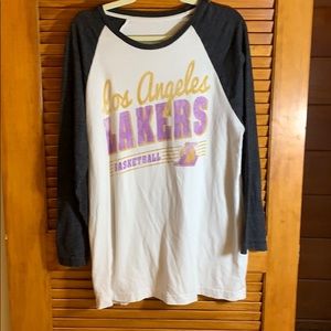 Men’s raglan LA Lakers shirt O/S